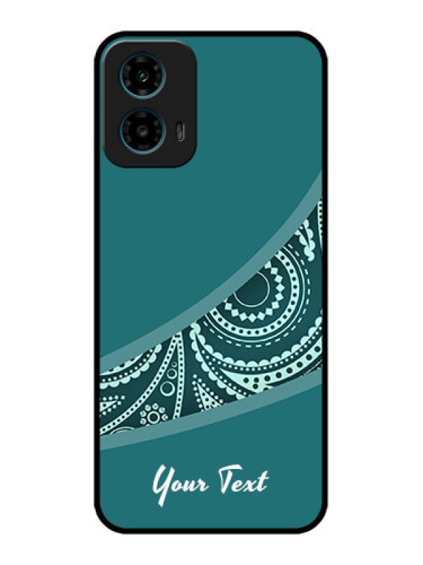 Custom Motorola G34 5G Custom Glass Phone Case - Semi Visible Floral Design