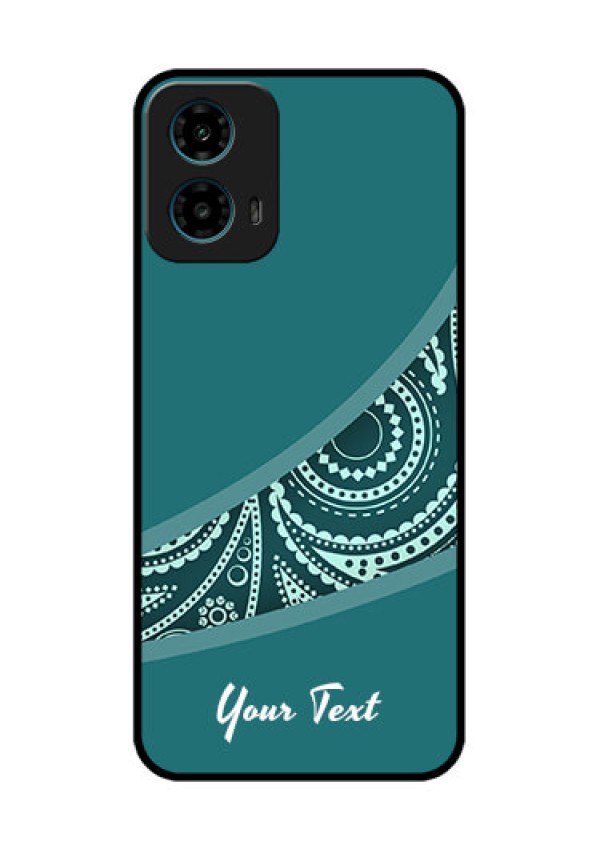 Motorola G34 5G Custom Glass Phone Case - Semi Visible Floral Design
