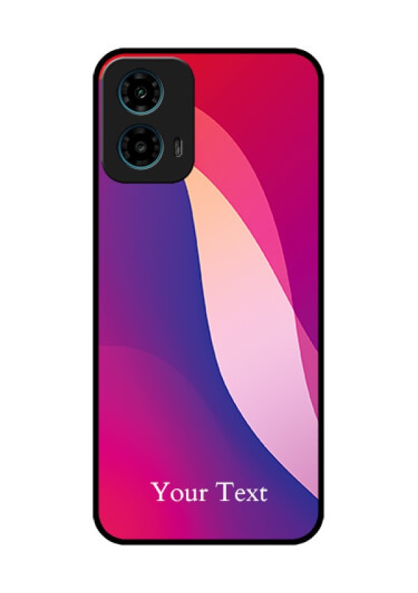 Motorola G34 5G Custom Glass Phone Case - Digital Abstract Overlap Design