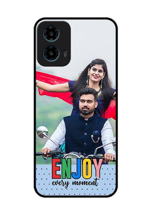 Motorola G34 5G Custom Glass Phone Case - Enjoy Every Moment Design