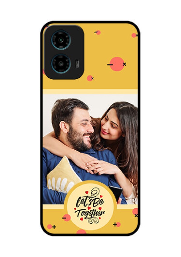 Motorola G34 5G Custom Glass Phone Case - Lets Be Together Design