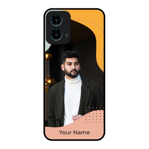 Motorola G34 5G Custom Glass Phone Case - Tri - Coloured Overlay Design Motorola G34 5G Custom Glass Phone Case - Tri - Coloured Overlay Design