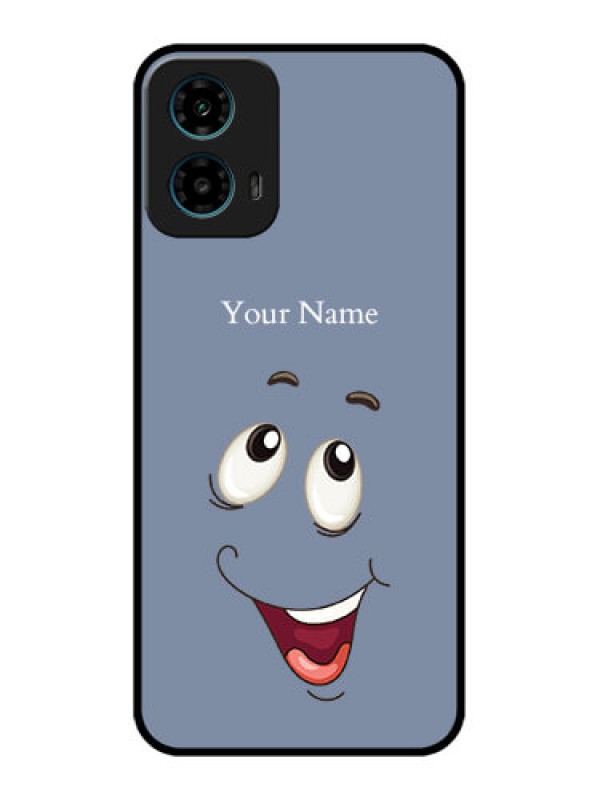 Custom Motorola G34 5G Custom Glass Phone Case - Laughing Cartoon Face Design