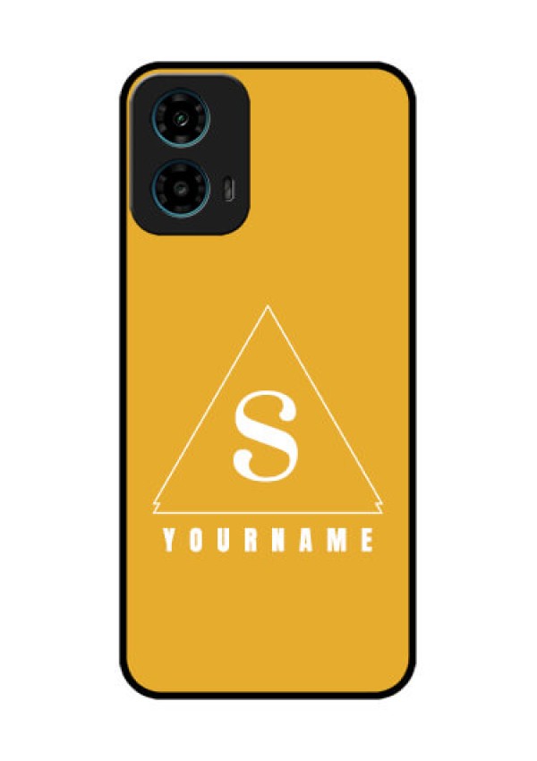 Motorola G34 5G Custom Glass Phone Case - Simple Triangle Design
