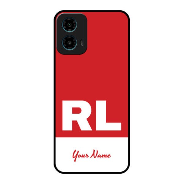 Motorola G34 5G Custom Glass Phone Case - Dual Tone Custom Text Design