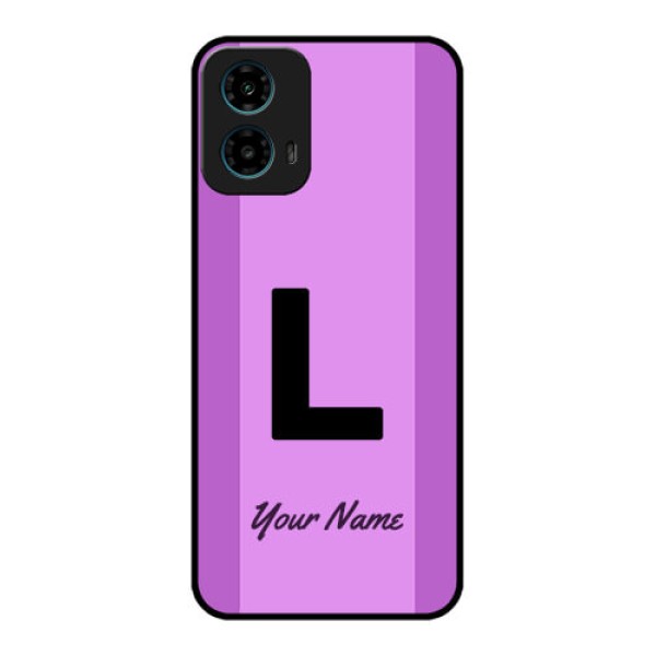 Motorola G34 5G Custom Glass Phone Case - Tricolor Custom Text Design Motorola G34 5G Custom Glass Phone Case - Tricolor Custom Text Design