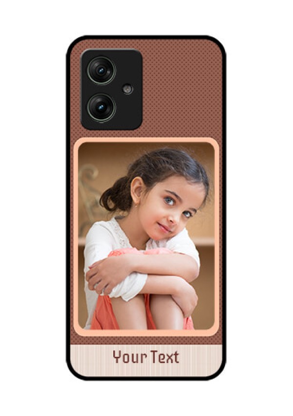 Motorola G54 5G Custom Glass Phone Case - Simple Pic Upload Design