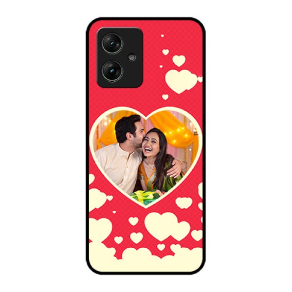 Motorola G54 5G Custom Glass Phone Case - Love Symbols Phone Cover Design Motorola G54 5G Custom Glass Phone Case - Love Symbols Phone Cover Design