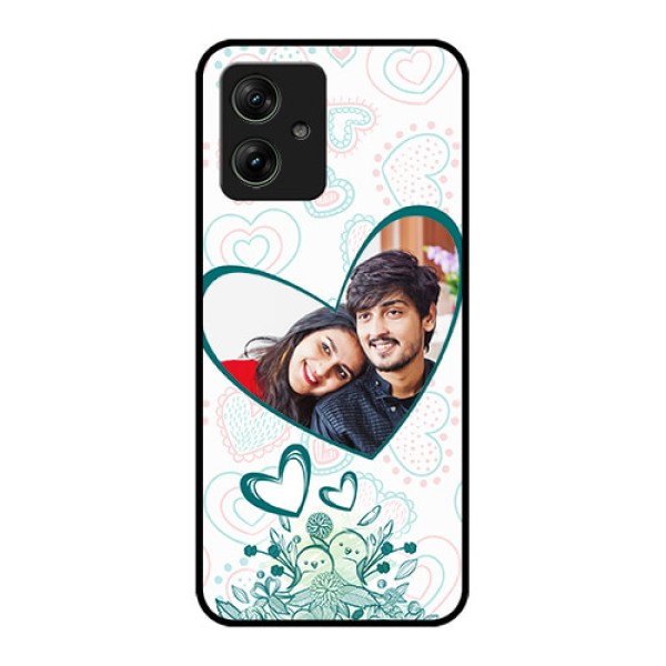 Motorola G54 5G Custom Glass Phone Case - Premium Couple Design