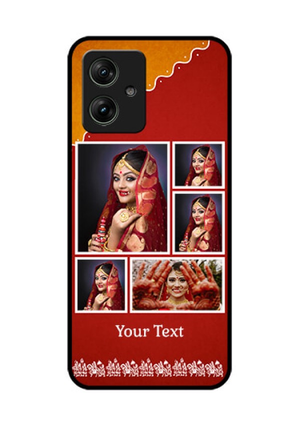 Motorola G54 5G Custom Glass Phone Case - Wedding Pic Upload Design