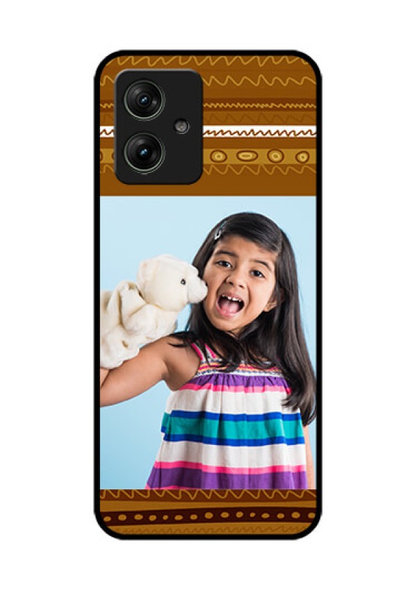 Motorola G54 5G Custom Glass Phone Case - Friends Picture Upload Design