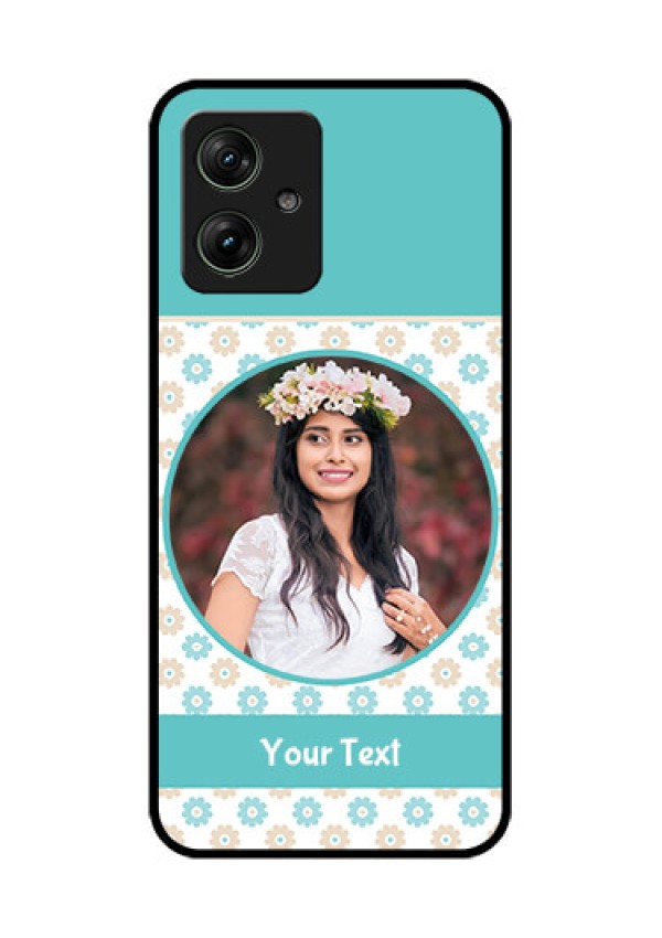 Motorola G54 5G Custom Glass Phone Case - Beautiful Flowers Design