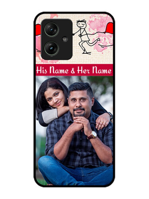 Custom Motorola G54 5G Custom Glass Phone Case - You And Me Case Design