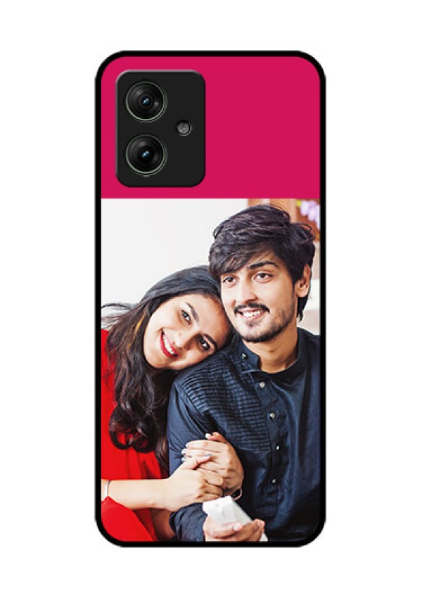 Motorola G54 5G Custom Glass Phone Case - Anniversary Cover Design