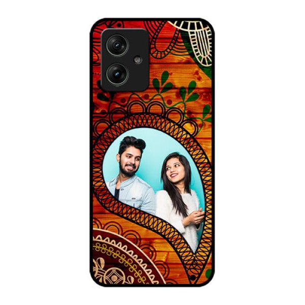 Motorola G54 5G Custom Glass Phone Case - Abstract Colorful Design