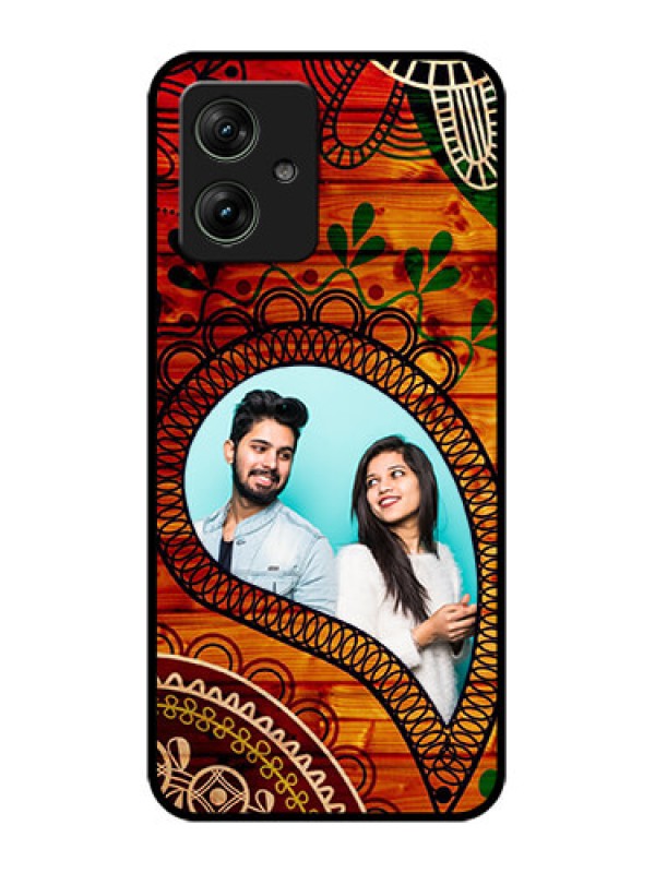 Custom Motorola G54 5G Custom Glass Phone Case - Abstract Colorful Design