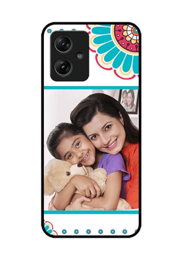 Motorola G54 5G Custom Glass Phone Case - Flower Design