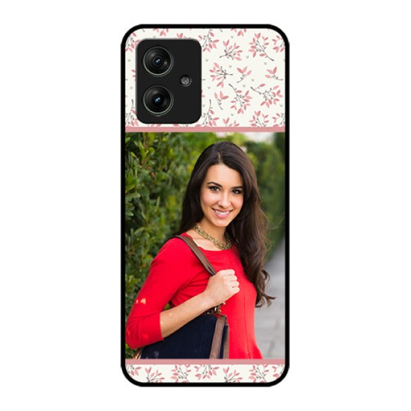 Motorola G54 5G Custom Glass Phone Case - Stunning Floral Design