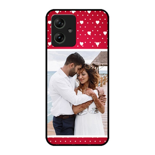 Motorola G54 5G Custom Glass Phone Case - Hearts Mobile Case Design Motorola G54 5G Custom Glass Phone Case - Hearts Mobile Case Design