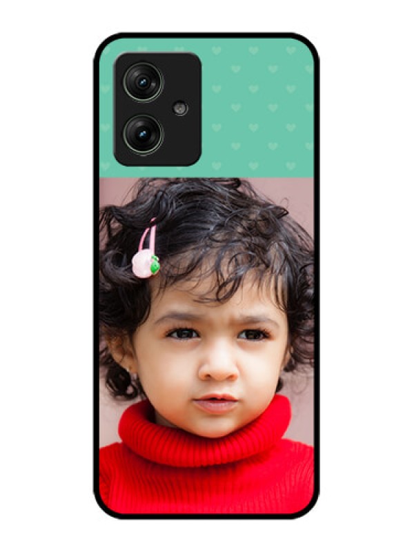 Custom Motorola G54 5G Custom Glass Phone Case - Lovers Picture Design