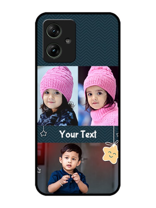 Custom Motorola G54 5G Custom Glass Phone Case - Hanging Stars Design