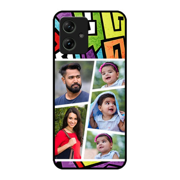 Motorola G54 5G Custom Glass Phone Case - Graffiti Pattern Design Motorola G54 5G Custom Glass Phone Case - Graffiti Pattern Design