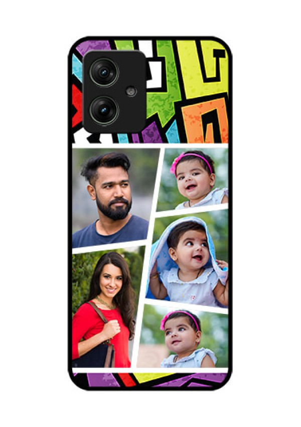 Motorola G54 5G Custom Glass Phone Case - Graffiti Pattern Design