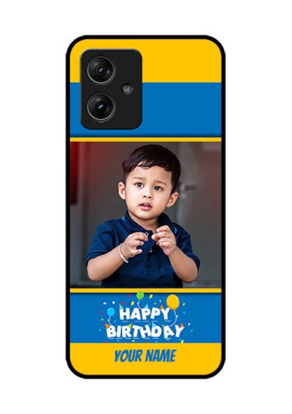 Motorola G54 5G Custom Glass Phone Case - Birthday Wishes Design