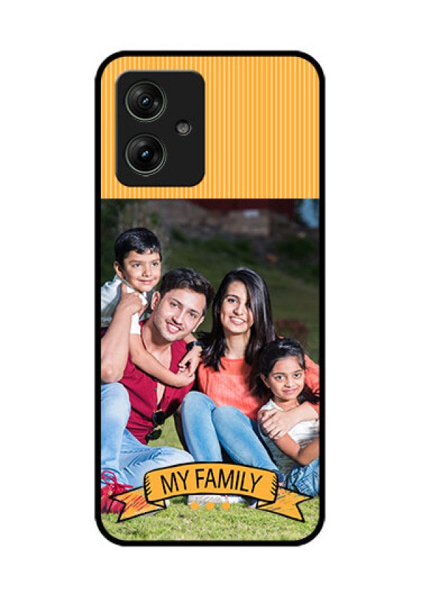 Motorola G54 5G Custom Glass Phone Case - My Family Design