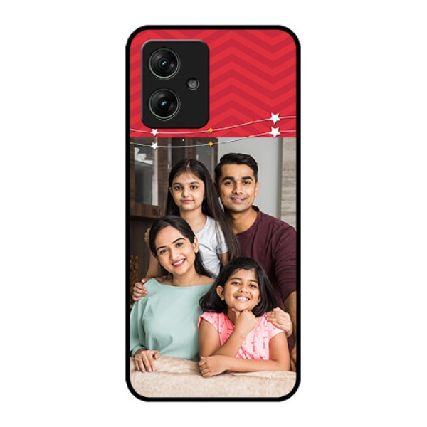 Motorola G54 5G Custom Glass Phone Case - Happy Family Design