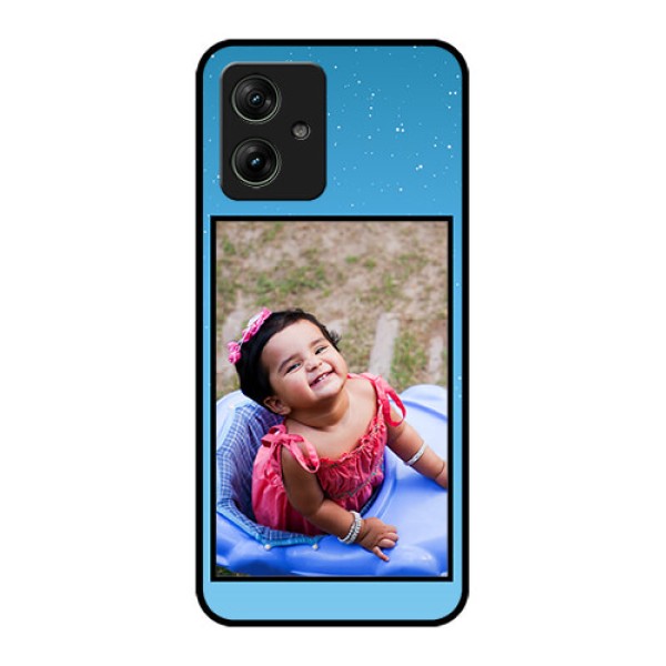 Motorola G54 5G Custom Glass Phone Case - Wave Pattern Colorful Design