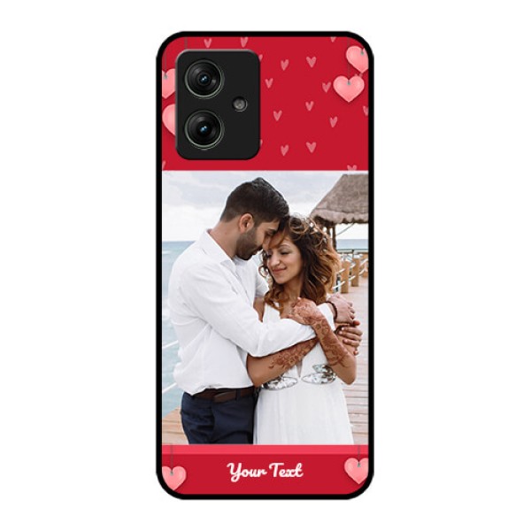 Motorola G54 5G Custom Glass Phone Case - Valentines Day Design