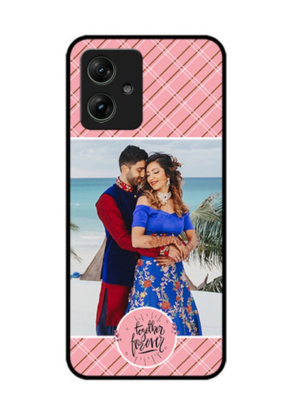 Motorola G54 5G Custom Glass Phone Case - Together Forever Design