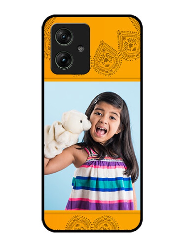 Custom Motorola G54 5G Custom Glass Phone Case - Photo Wedding Design