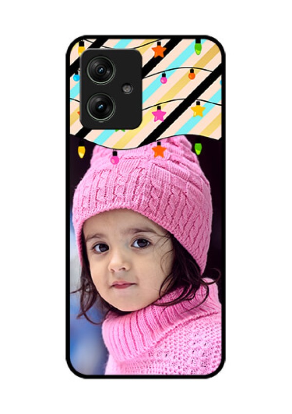 Motorola G54 5G Custom Glass Phone Case - Lights Hanging Design