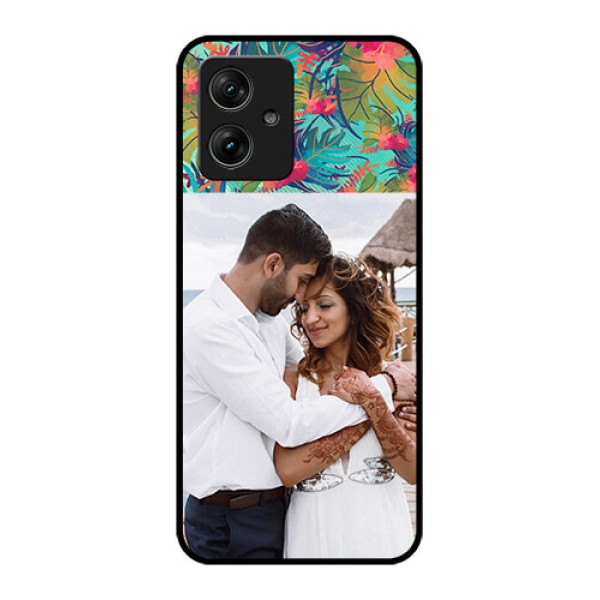 Motorola G54 5G Custom Glass Phone Case - Watercolor Floral Design Motorola G54 5G Custom Glass Phone Case - Watercolor Floral Design