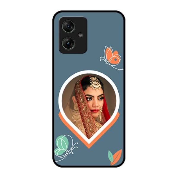 Motorola G54 5G Custom Glass Phone Case - Droplet Butterflies Design Motorola G54 5G Custom Glass Phone Case - Droplet Butterflies Design