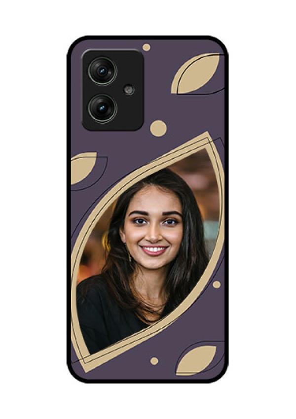 Motorola G54 5G Custom Glass Phone Case - Falling Leaf Design