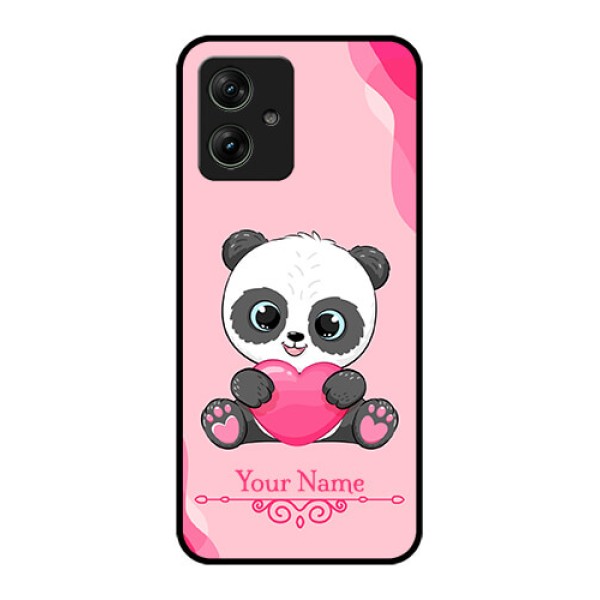 Motorola G54 5G Custom Glass Phone Case - Cute Panda Design
