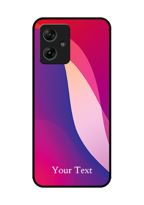 Motorola G54 5G Custom Glass Phone Case - Digital Abstract Overlap Design
