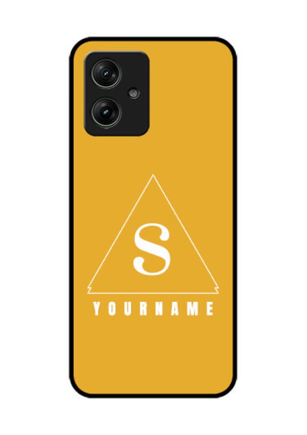 Motorola G54 5G Custom Glass Phone Case - Simple Triangle Design