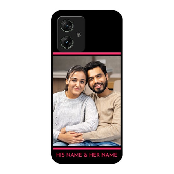 Motorola G64 5G Custom Glass Phone Case - With Add Text Design