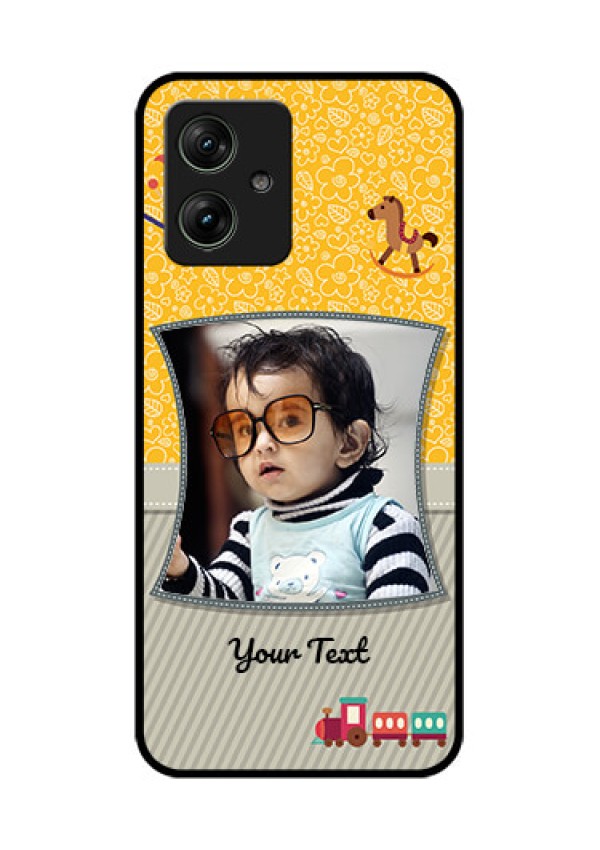 Motorola G64 5G Custom Glass Phone Case - Baby Picture Upload Design