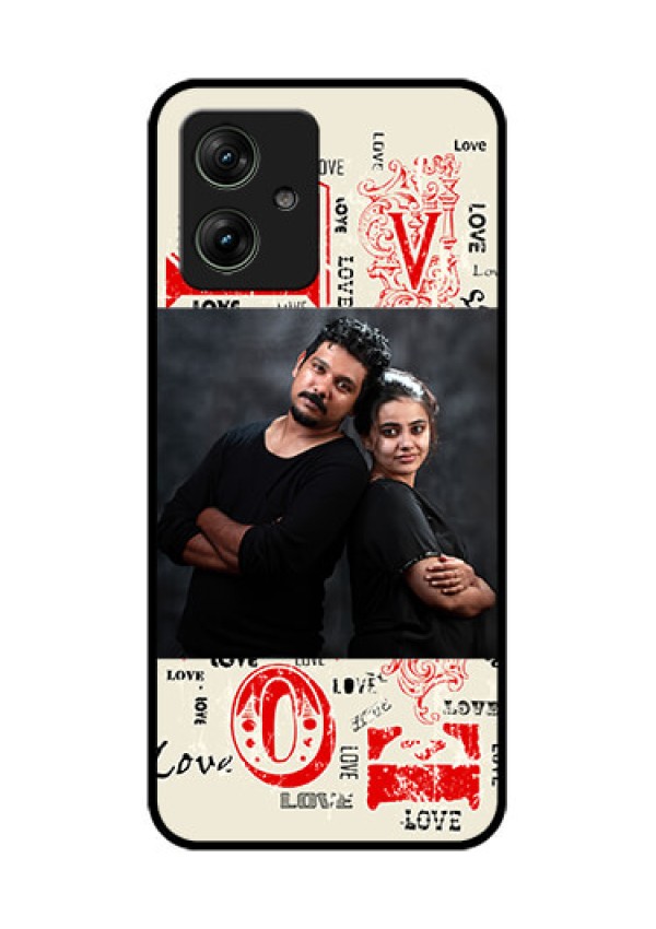 Motorola G64 5G Custom Glass Phone Case - Trendy Love Design Case