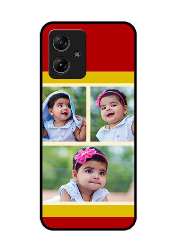 Motorola G64 5G Custom Glass Phone Case - Multiple Pic Upload Design