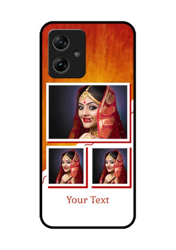Motorola G64 5G Custom Glass Phone Case - Wedding Memories Design