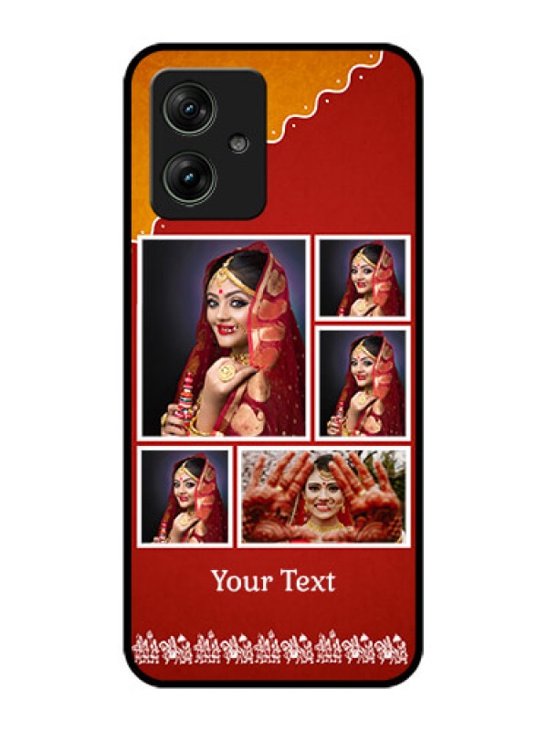 Custom Motorola G64 5G Custom Glass Phone Case - Wedding Pic Upload Design