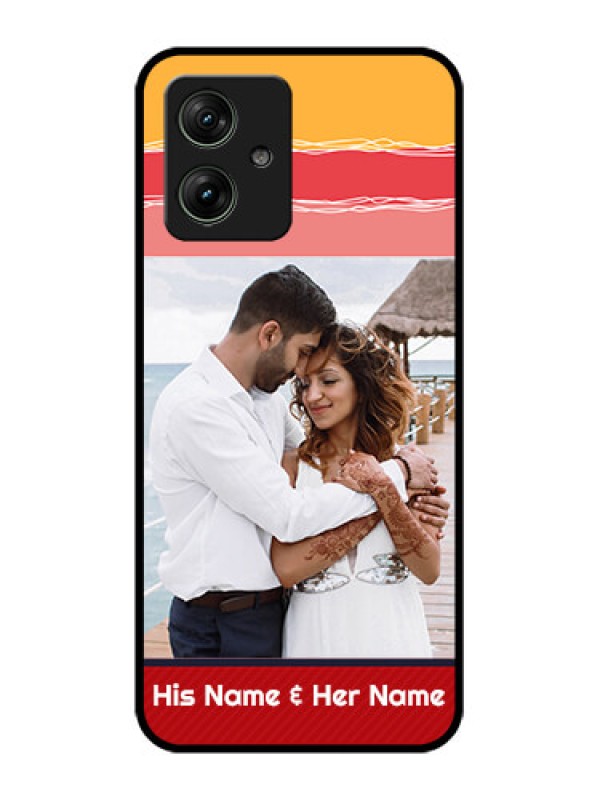 Custom Motorola G64 5G Custom Glass Phone Case - Colorful Case Design