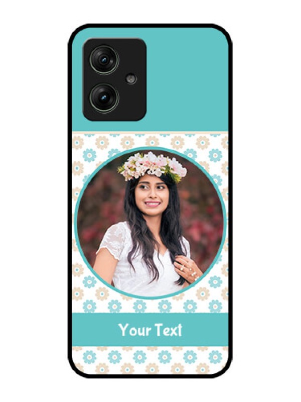 Custom Motorola G64 5G Custom Glass Phone Case - Beautiful Flowers Design