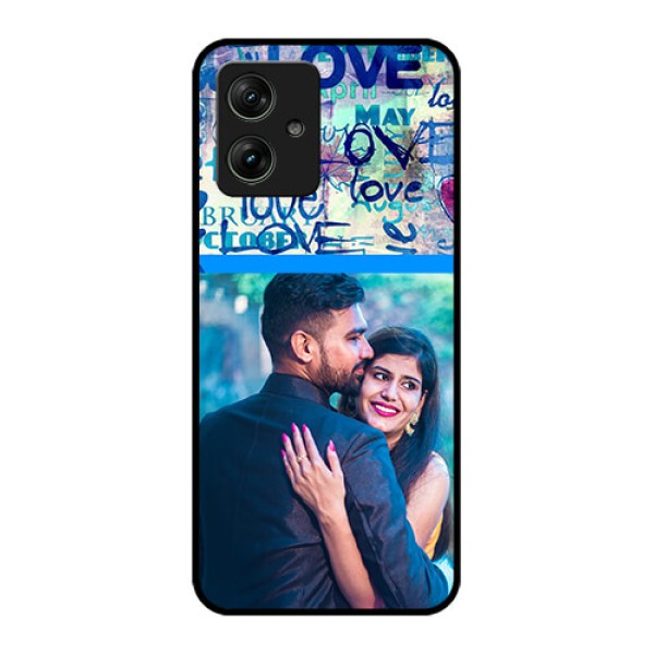 Motorola G64 5G Custom Glass Phone Case - Colorful Love Design